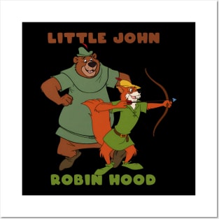 Little John and Robin Hood Posters and Art